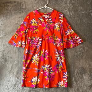 Jude Connally Vibrant Floral Dress - Red and Pink